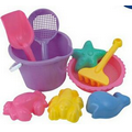 9 Piece Beach Bucket Toy Set